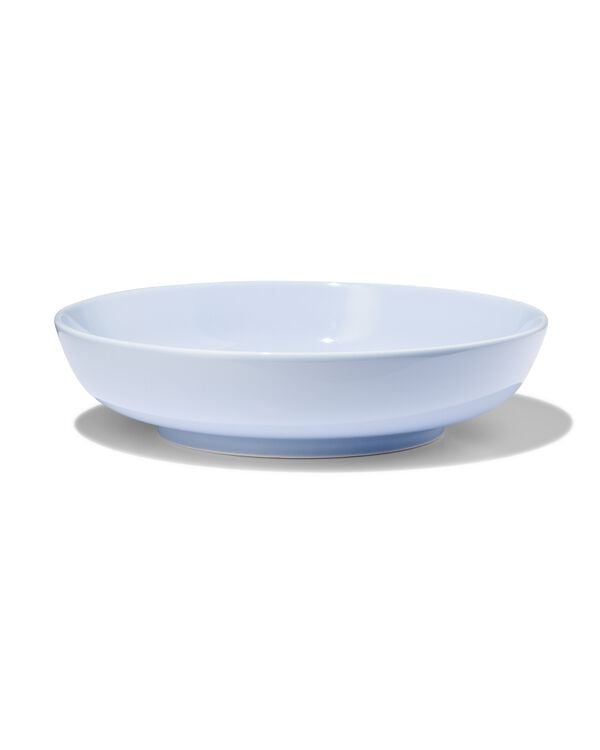 assiette creuse Ø22cm - new bone bleu - vaisselle dépareillée - 9650014 - HEMA