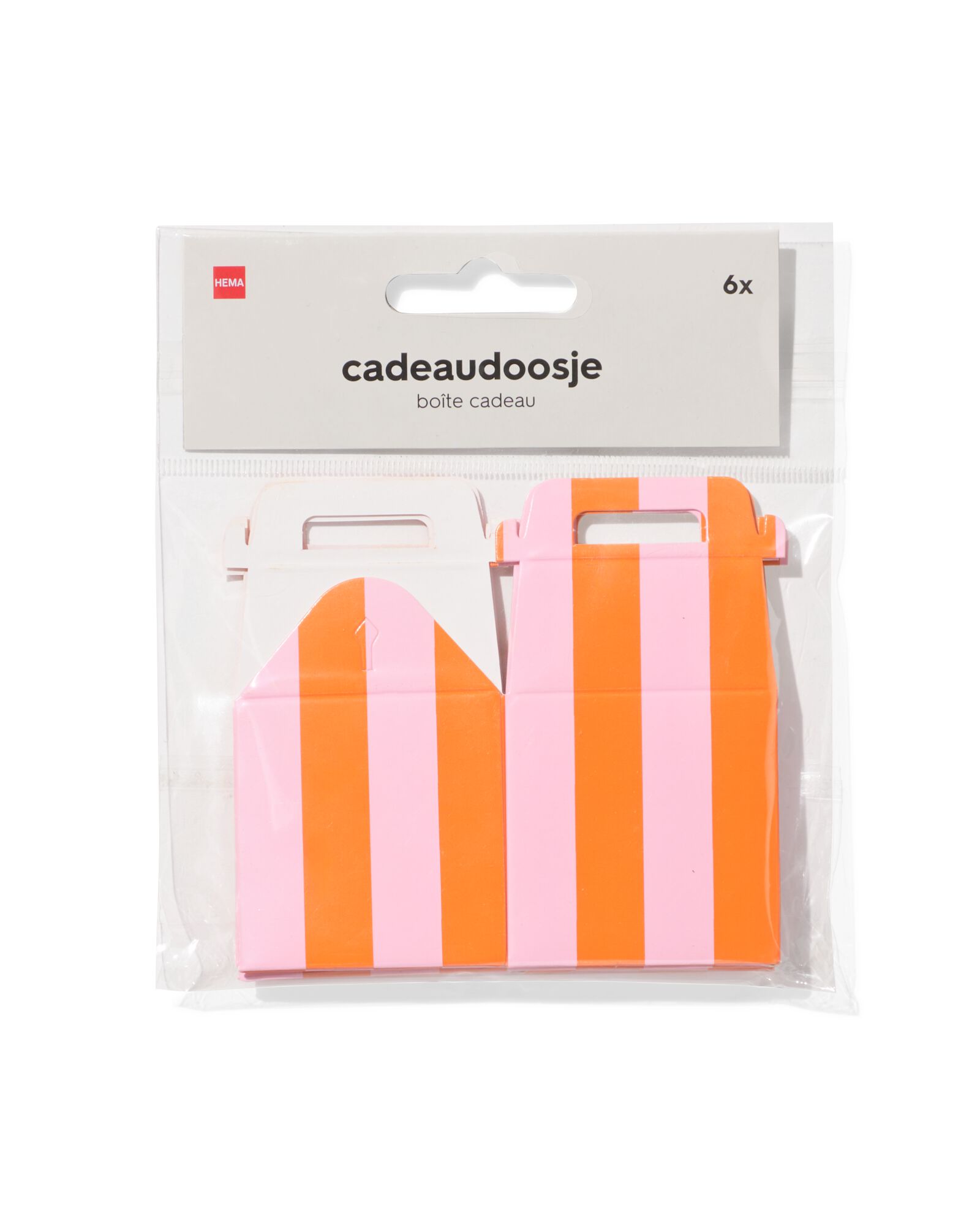 bo&icirc;te pliable 5x5x5 rayures - 6 pi&egrave;ces - 14793299 - HEMA