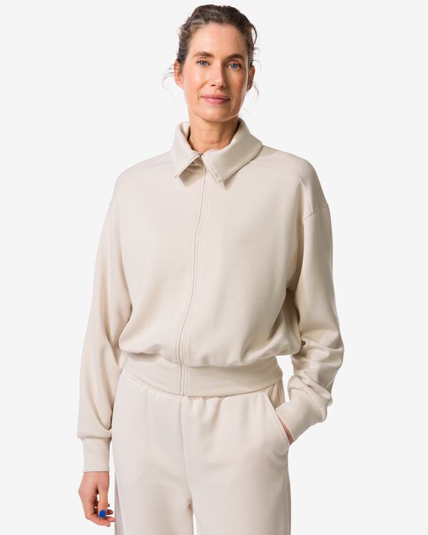 gilet femme lounge cr&egrave;me cr&egrave;me - 36002460CREAM - HEMA