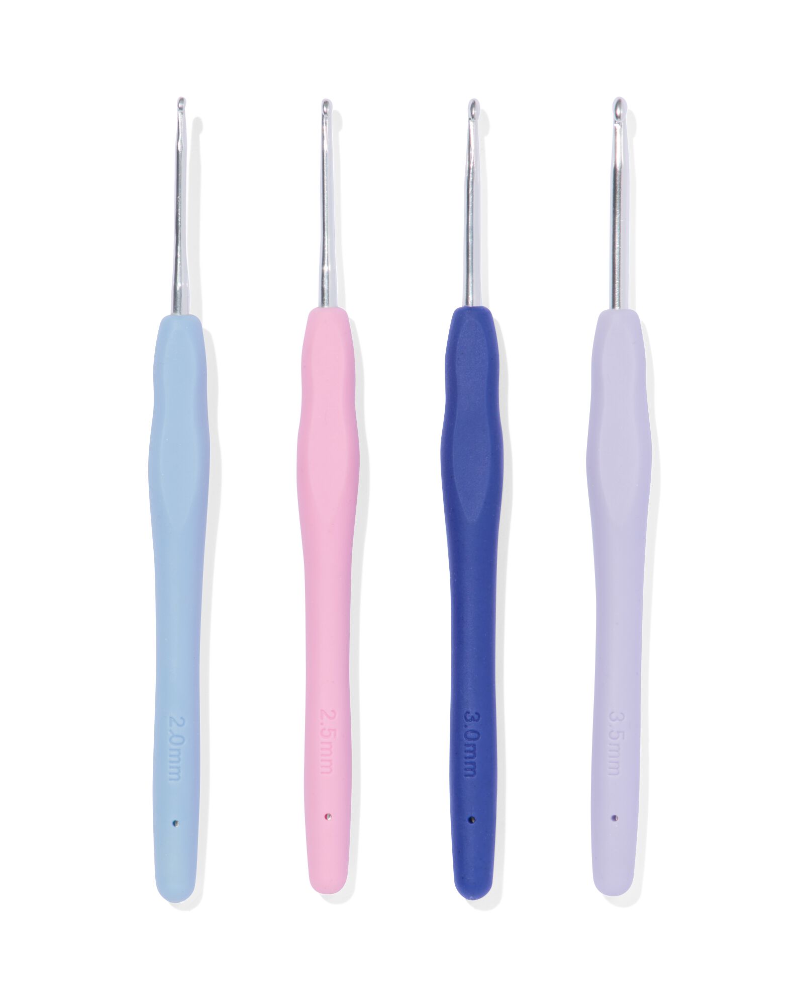 4er-Pack H&auml;kelnadeln, 2 + 2.5 + 3 + 3.5 - 60760062 - HEMA