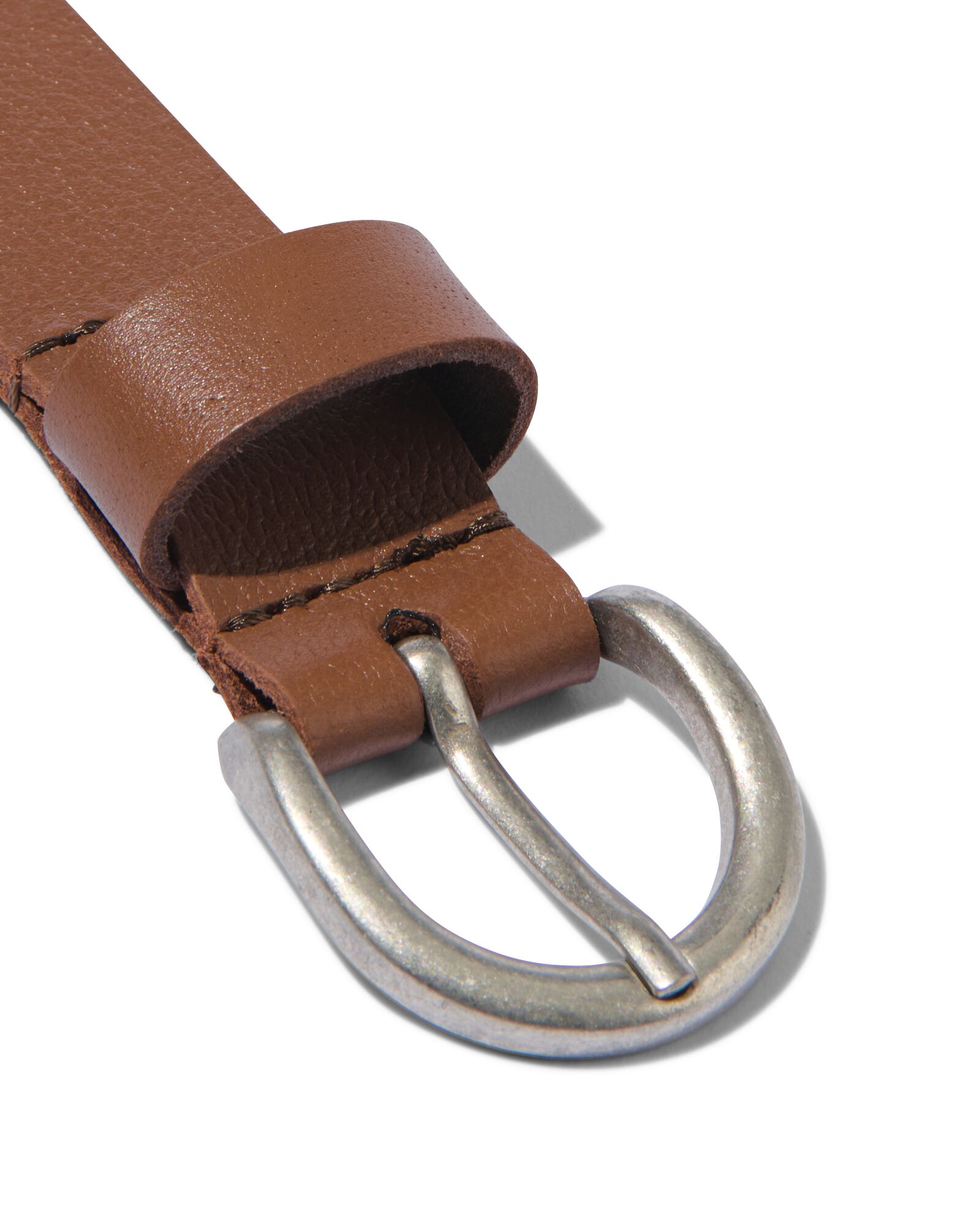 Damen-Lederg&uuml;rtel, genarbt, 2.5 cm braun - 1000023439 - HEMA