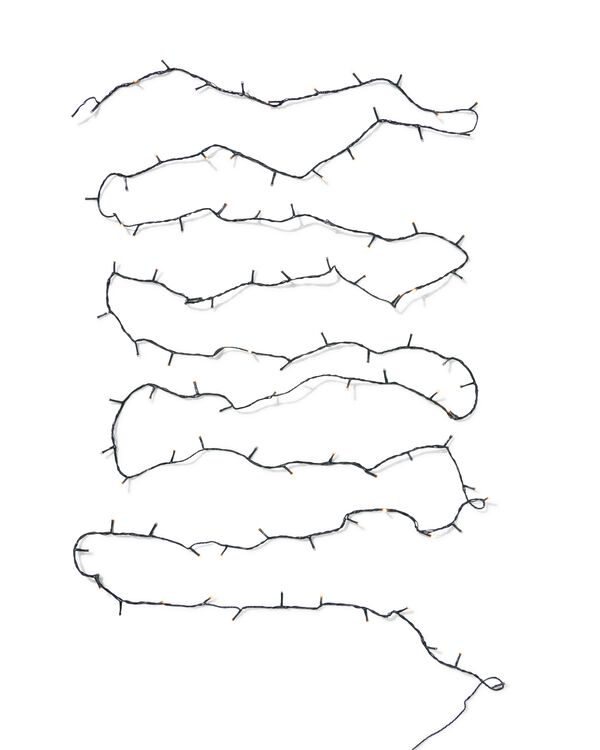 Lichterkette 12&nbsp;m mit 100 funkelnden LED-L&auml;mpchen f&uuml;r den Innen- und Au&szlig;enbereich - 25510010 - HEMA