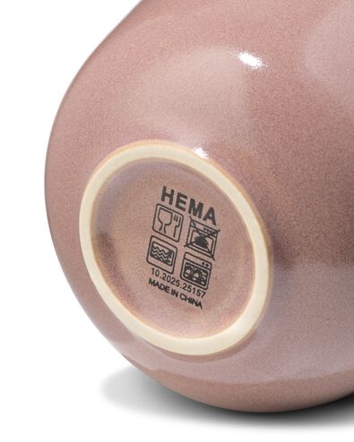 cappuccinomok 325ml Puur aardewerk taupe - 80660323 - HEMA