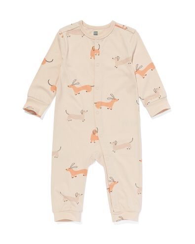 combinaison pyjama b&eacute;b&eacute; teckels beige - 33313830BEIGE - HEMA