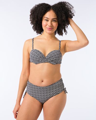 damesbikinibroekje zwart/wit - 22351750BLACKWHITE - HEMA