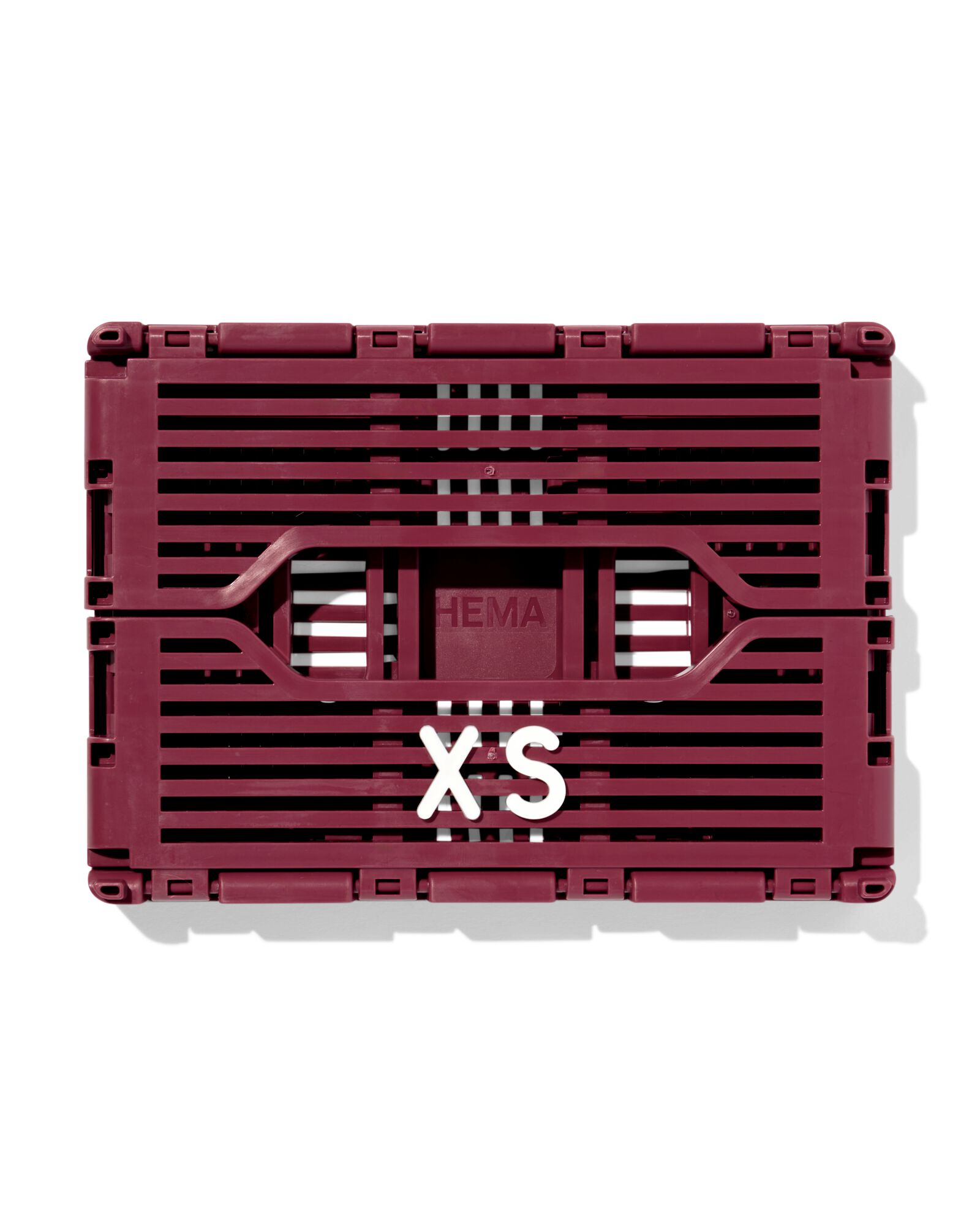 klapkrat letterbord recycled bordeauxrood XS  13 x 18 x 8 - 39811083 - HEMA