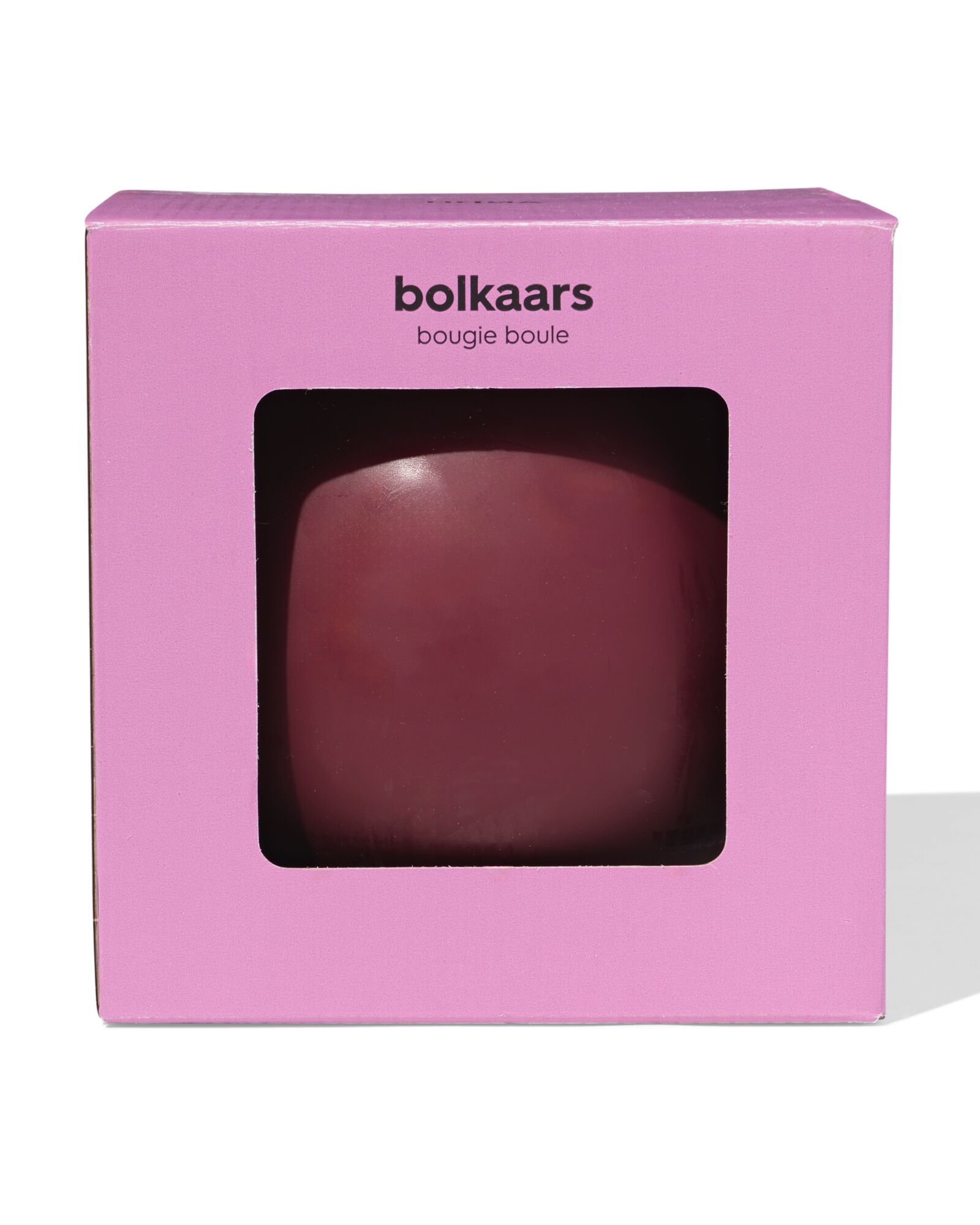 bougie boule Ø14,5cm aubergine - 13506137 - HEMA