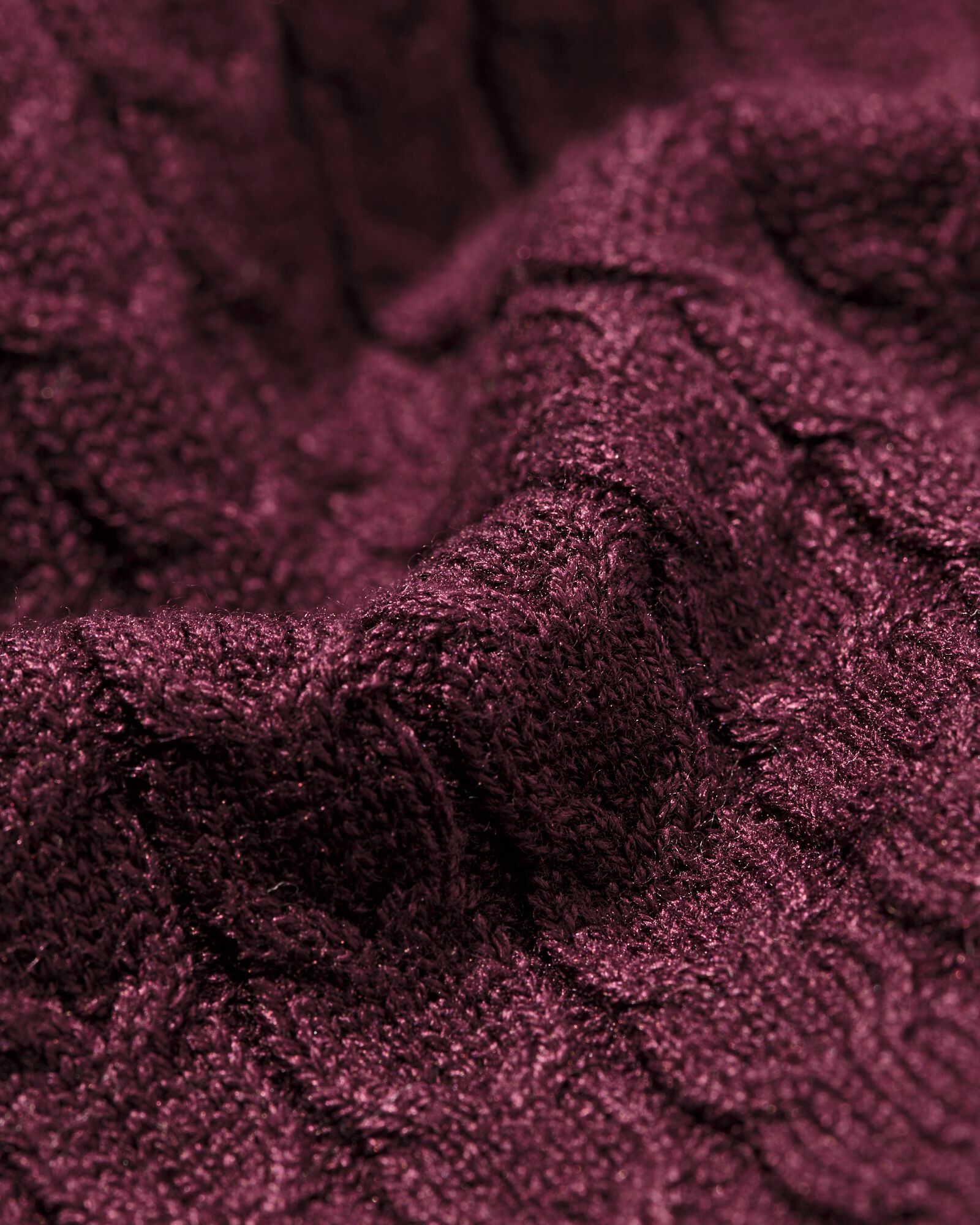 Damen-Pullover, Livia, Zopfmuster bordeauxrot bordeauxrot - 36205340BURGUNDYRED - HEMA