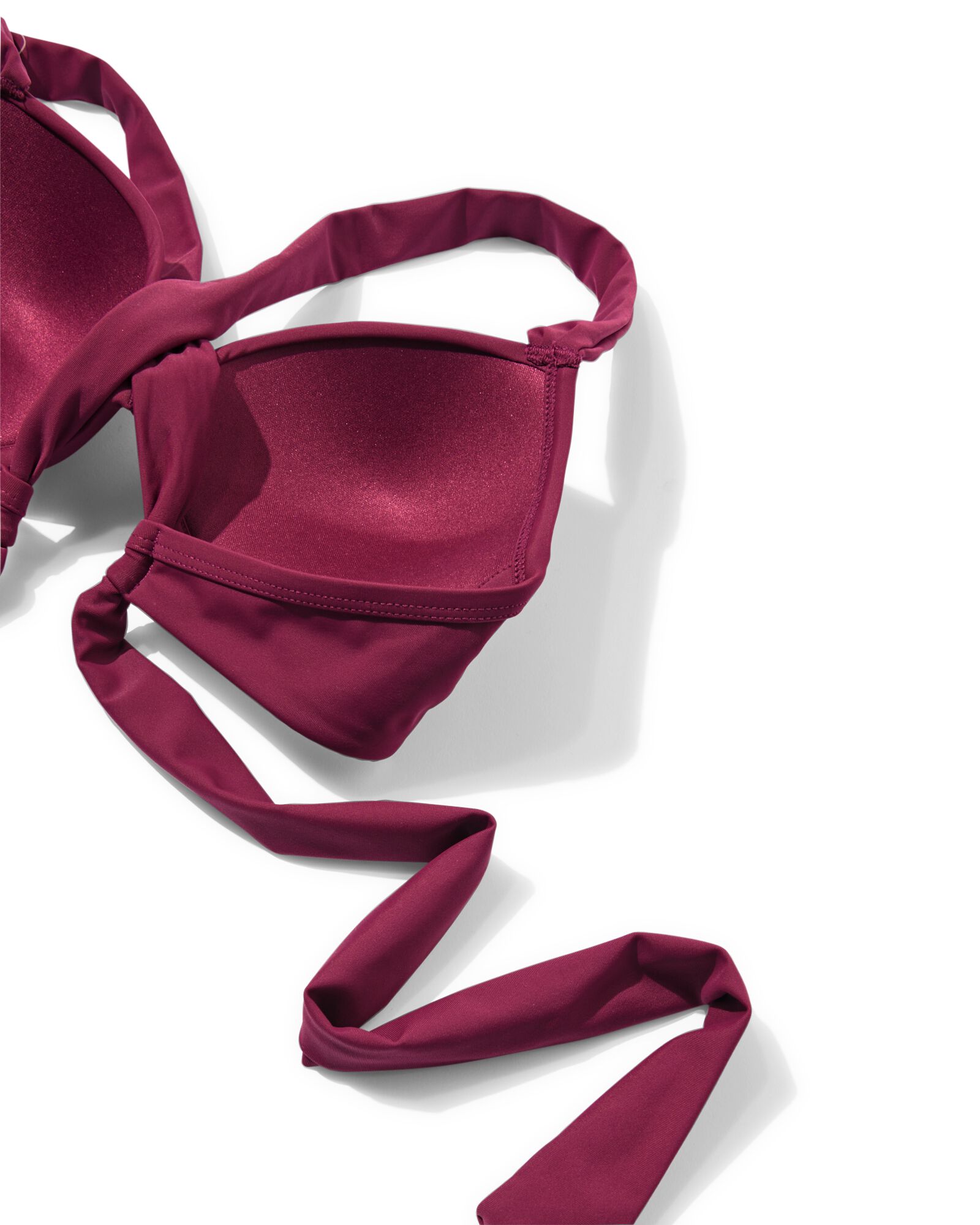 Damen-Bikinioberteil Isa, Push-up, aus Polyamid dunkelrot dunkelrot - 22360310DARKRED - HEMA