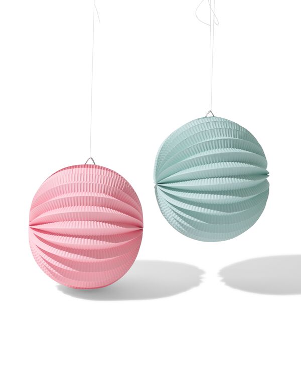 Laterne 25 &times; 25 cm, gebl&uuml;mt &ndash; 2 St&uuml;ck - 14250015 - HEMA