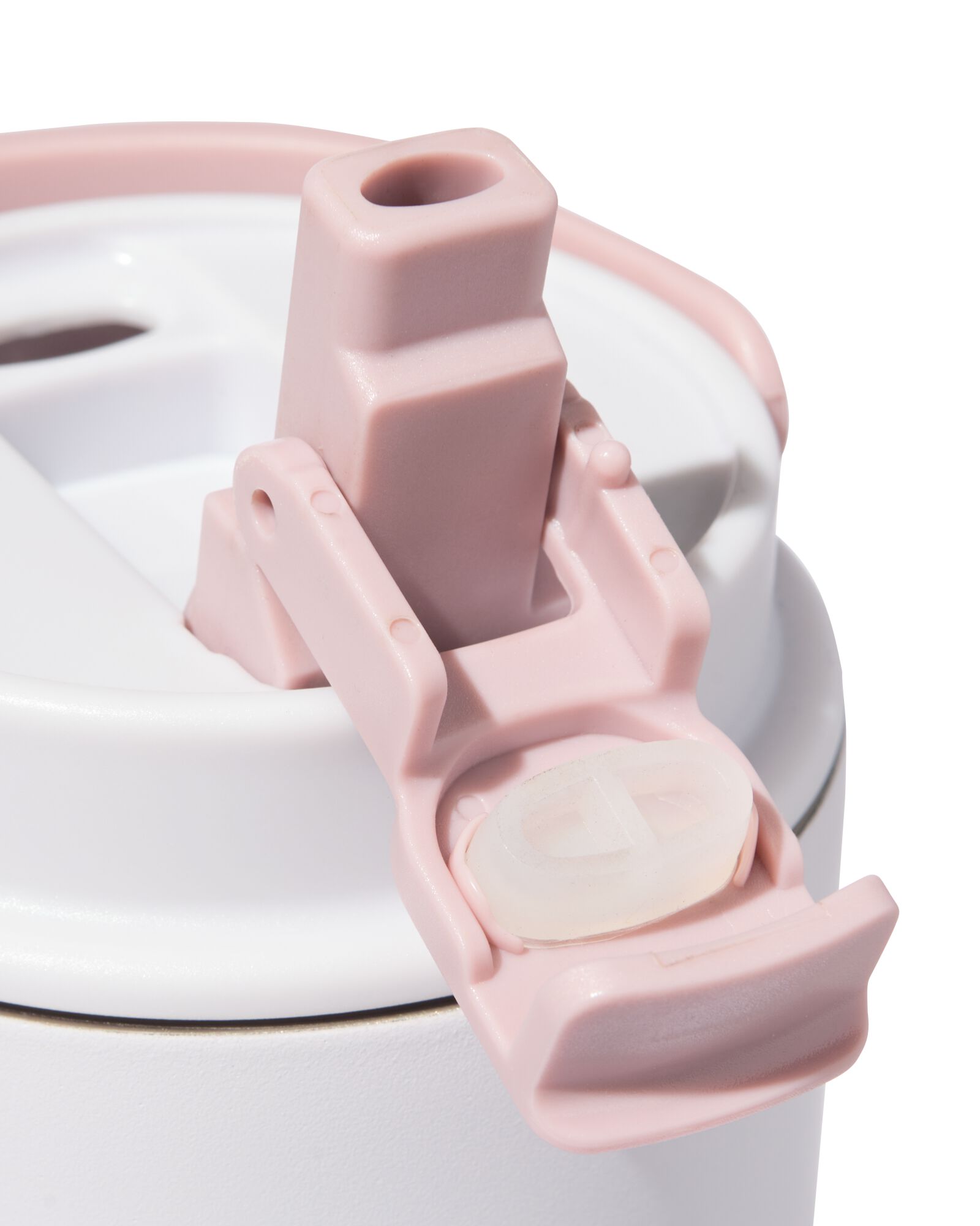 Trinkbecher mit Trinkhalm, 600 ml, Edelstahl, Lavendel - 80650268 - HEMA