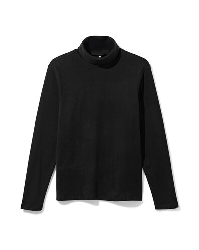 damestrui Emilia fleece zwart zwart - 36205880BLACK - HEMA