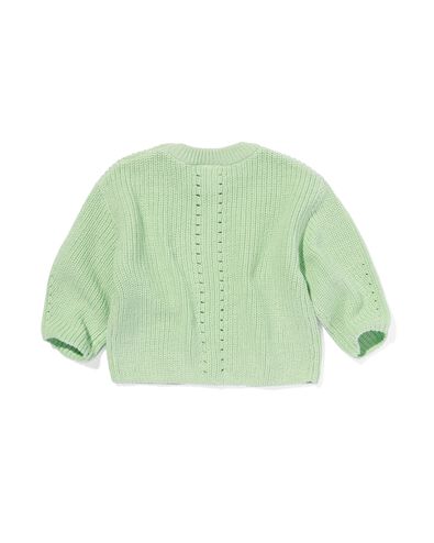 pull bébé en maille ajouré vert menthe vert menthe - 33032750MINTGREEN - HEMA