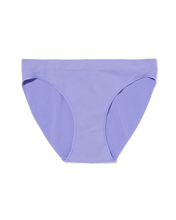 slip femme sans coutures microfibre bleu bleu - 19602900BLUE - HEMA