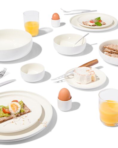 eierdop - 5 cm - Rome - new bone - wit - 9602046 - HEMA