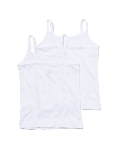 2er-Pack Mädchen-Hemden weiß 110/116 - 19380533 - HEMA
