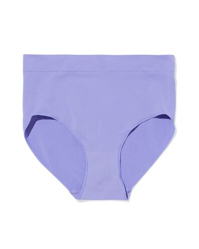 culotte taille haute femme sans coutures microfibre bleu - 19621100BLUE - HEMA