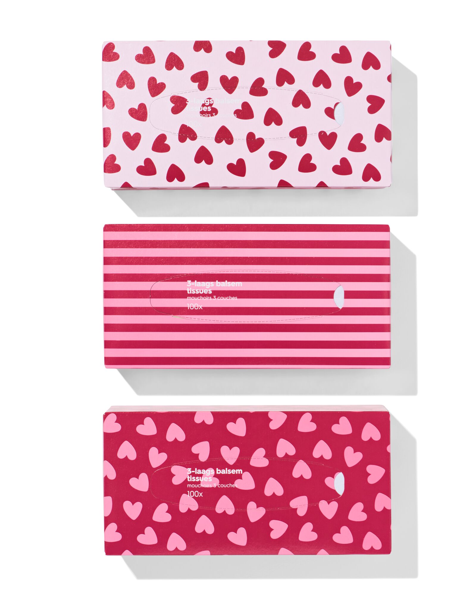tissuebox balsem 3-laags - 3 stuks - 11514304 - HEMA