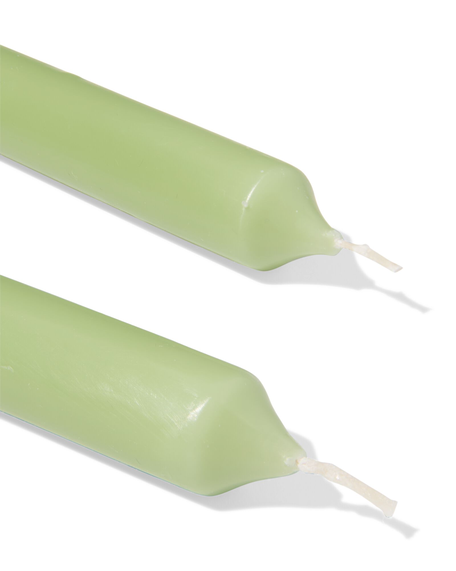lange huishoudkaarsen &Oslash;2.2x29 lichtgroen - 12 stuks - 13503167 - HEMA