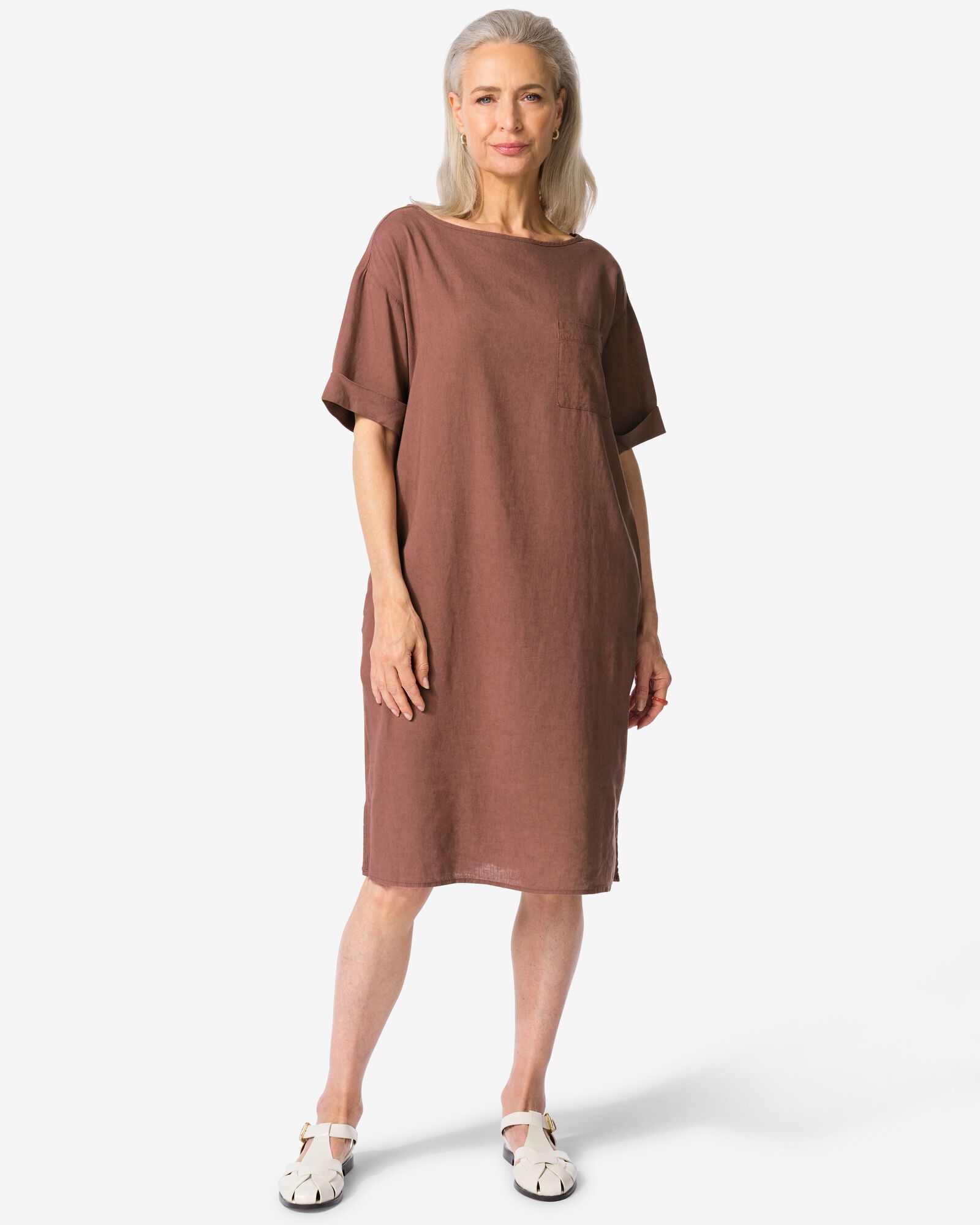 robe femme Tony  marron moyen - 36228965MIDBROWN - HEMA