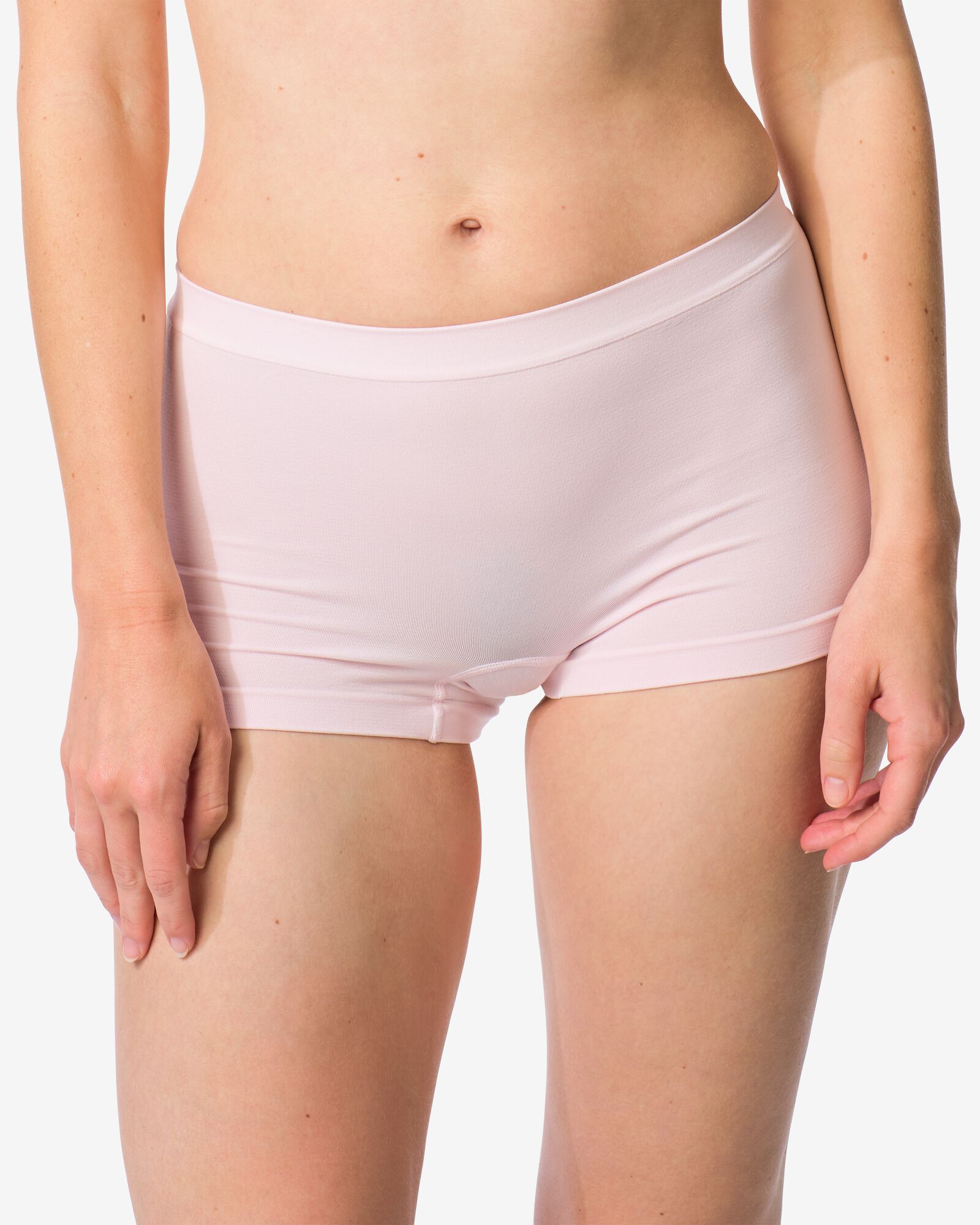 boxer femme sans couture microfibre rose p&acirc;le - 19602961LIGHTPINK - HEMA
