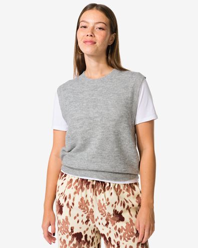 Damen-Spencer Rolly, gerippt  hellgrau - 36204240LIGHTGREY - HEMA