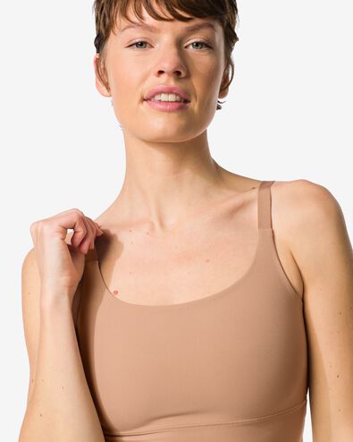 haut non pr&eacute;form&eacute; sans armatures - ultimate comfort marron clair marron clair - 21805590LIGHTBROWN - HEMA