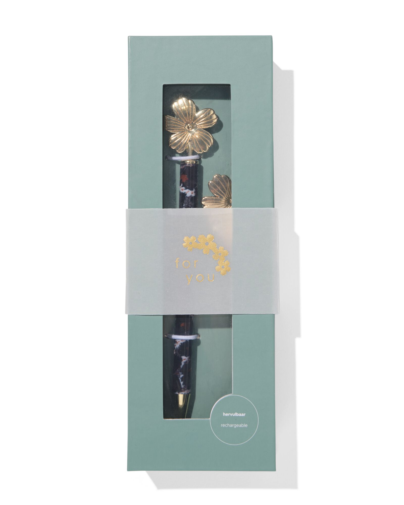 pen in cadeaudoos bloem - 14400468 - HEMA