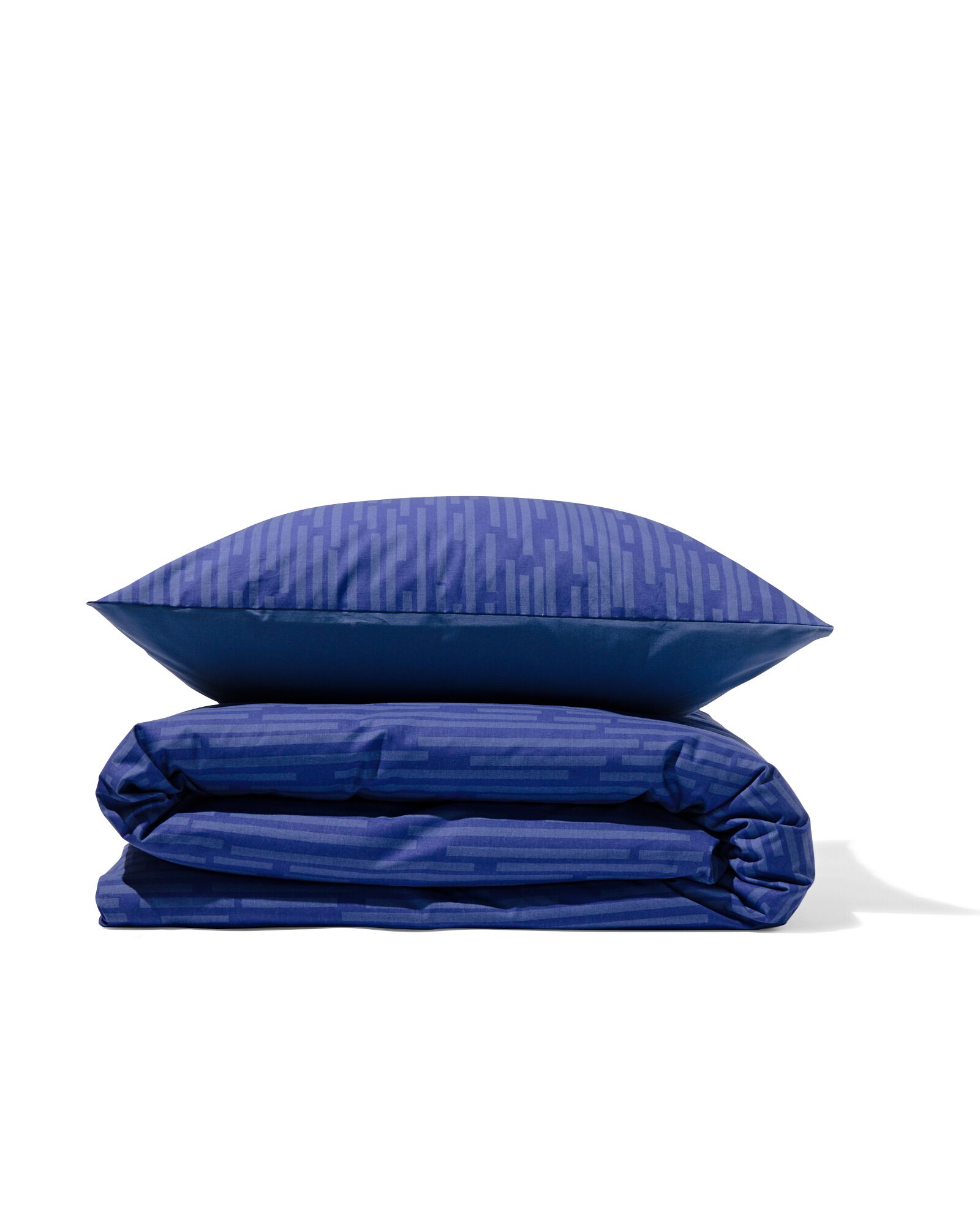 Bettwäsche, Soft Cotton, 140 x 220 cm, Streifen, blau - 5730188 - HEMA