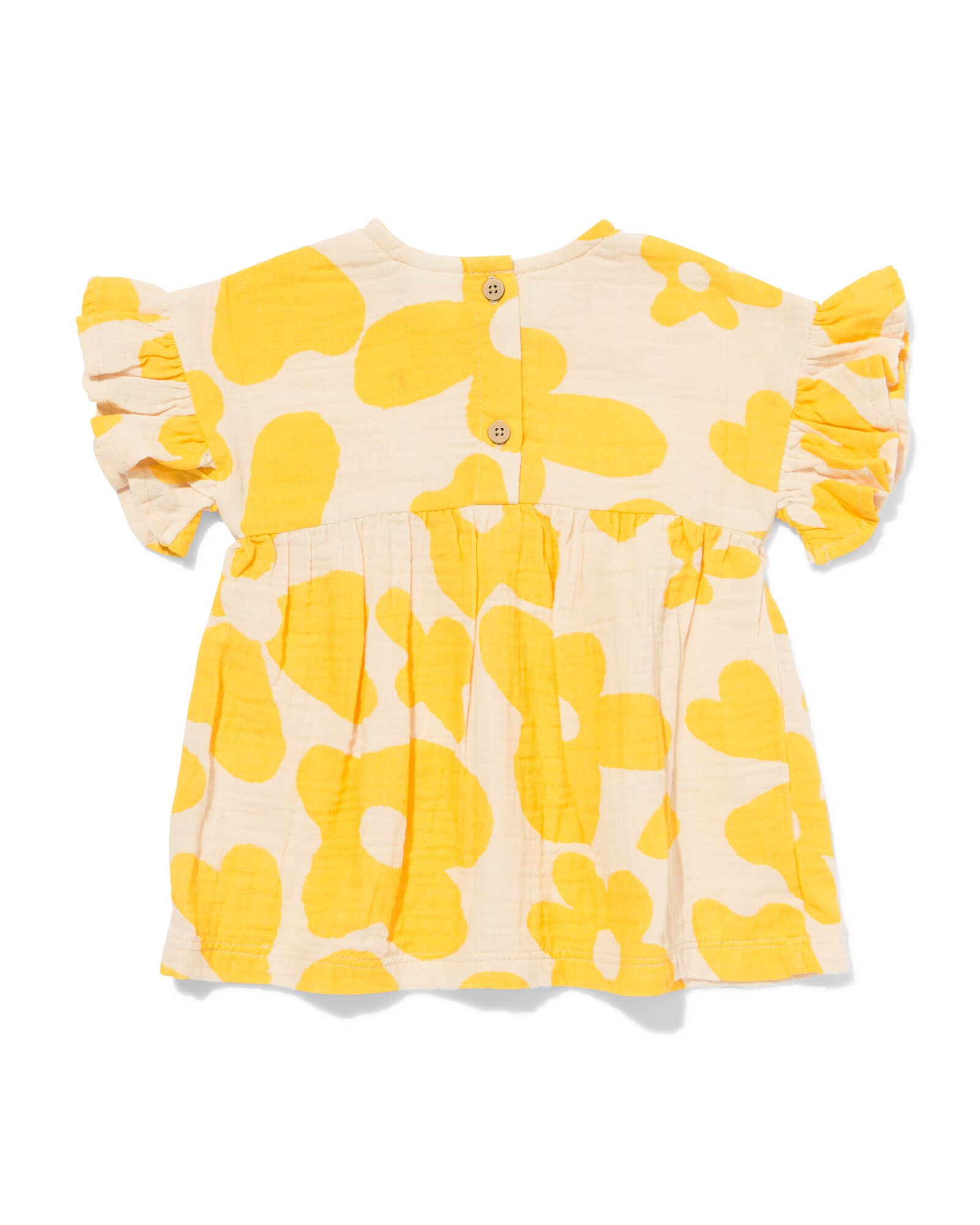 Baby-Kleid, A-Linie, Musselin, Blumen gelb 98 - 33082777 - HEMA