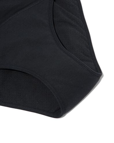culotte menstruelle coton noir XL - 19681213 - HEMA