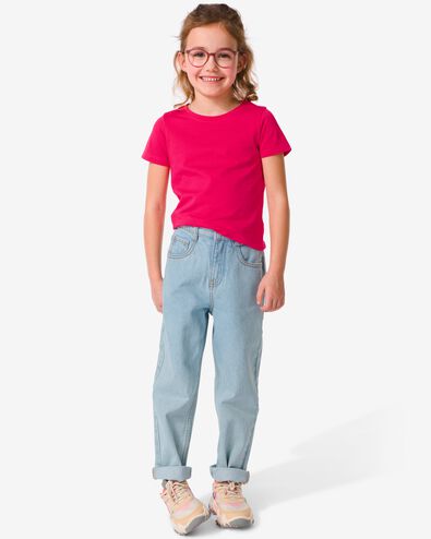 Kinder-Jeans, Momfit hellblau 134 - 30832571 - HEMA