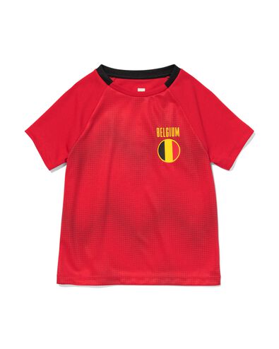 kinder sportshirt België rood rood - 36030532RED - HEMA