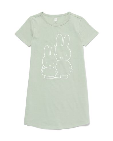 chemise de nuit femme Miffy coton vert clair 134/140 - 23090384 - HEMA