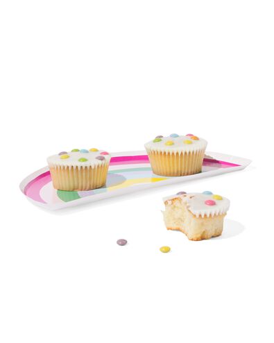 assiette &agrave; g&acirc;teau arc-en-ciel 8 pi&egrave;ces - 14250077 - HEMA