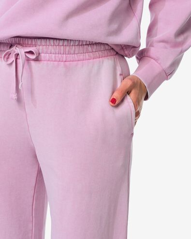 damesbroek Esmee jersey regular fit roze roze - 36206680PINK - HEMA