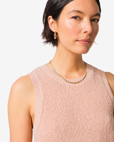 damestrui Faya fijngebreid lichtroze lichtroze - 36204310LIGHTPINK - HEMA