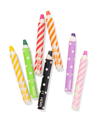 crayons &eacute;pais - lot de 8 - 15900201 - HEMA