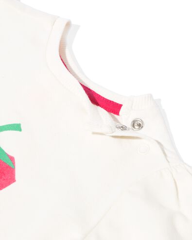 Baby-T-Shirt, Erdbeere eierschalenfarben 92 - 33044156 - HEMA