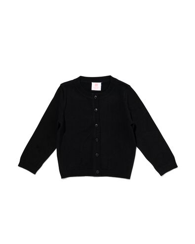 Kinder-Cardigan schwarz schwarz - 1000020542 - HEMA