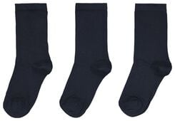 3 paires de chaussettes femme bleu foncé bleu foncé - 1000025215 - HEMA