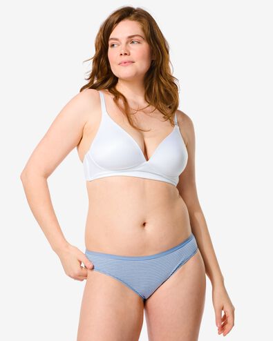 2er-Pack Damen-Slips, Baumwolle/Elasthan blau blau - 1000030282 - HEMA