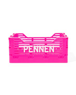 Buchstabentafel-Klappkiste, recycelt, XS, pink - 39800022 - HEMA