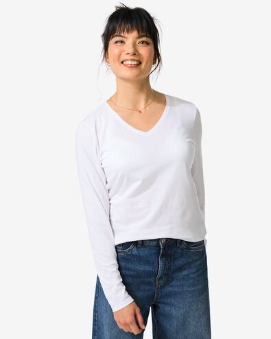 Damen-Shirt wei&szlig; wei&szlig; - 1000005403 - HEMA