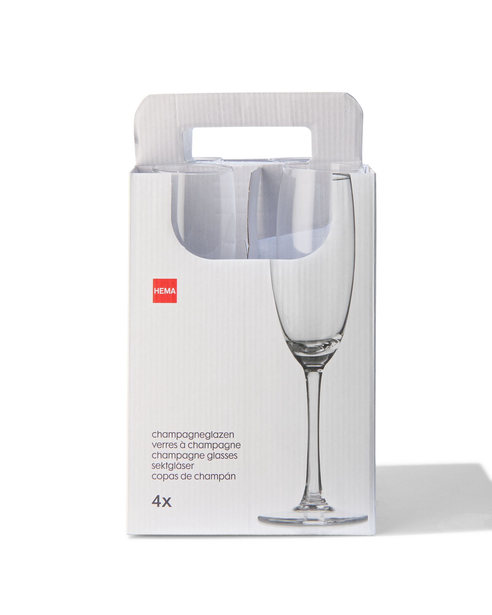 4-pak champagneglazen 190ml - 9402021 - HEMA