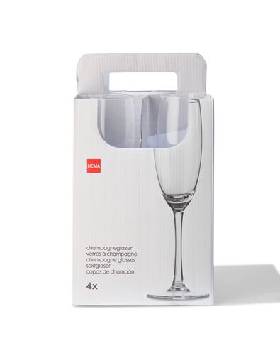 4-pak champagneglazen 190ml - 9402021 - HEMA