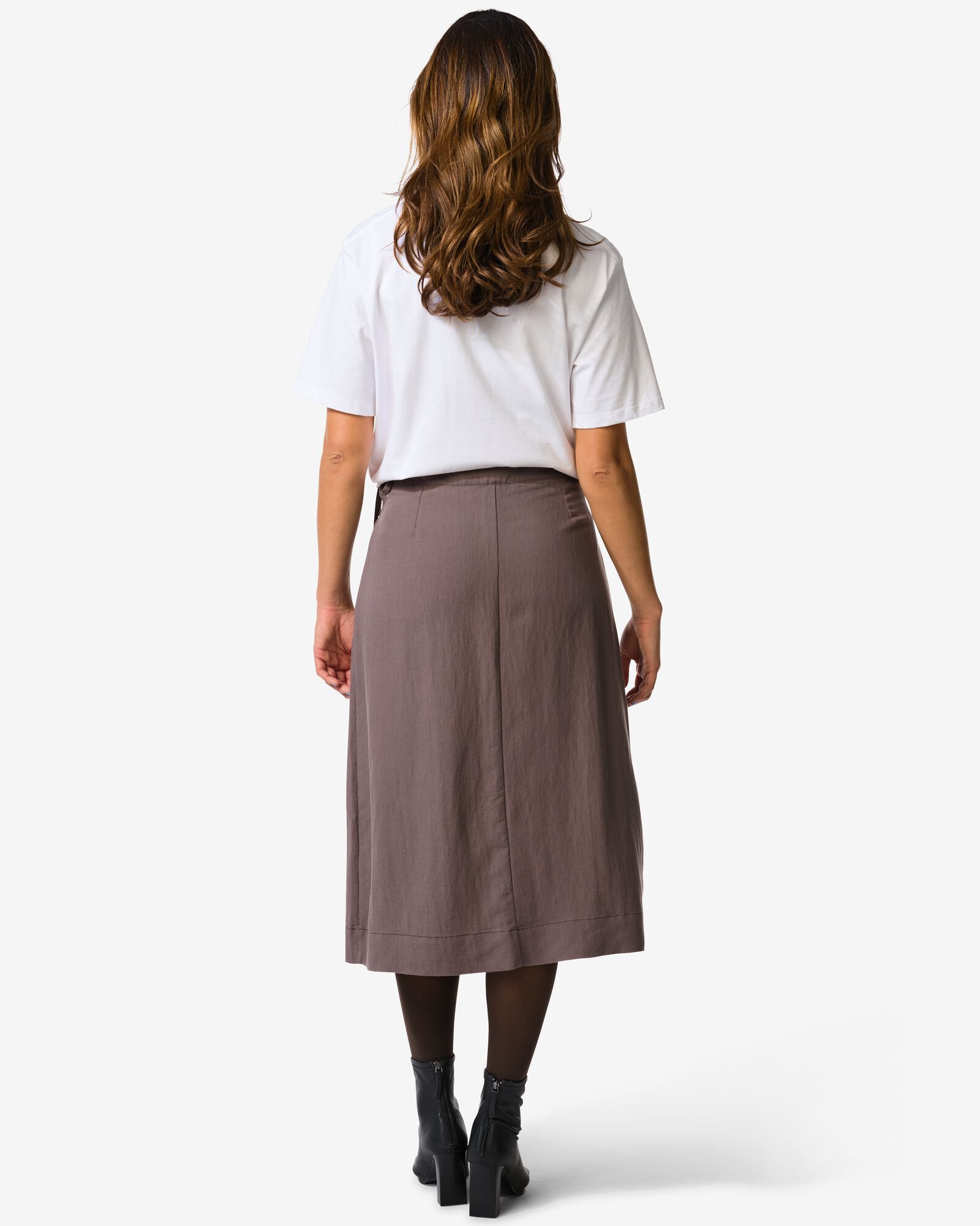 Damen-Wickelrock Inez mit normaler Passform braun braun - 36207390BROWN - HEMA