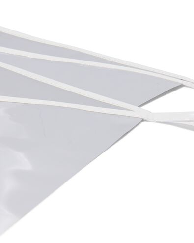 guirlande de fanions plastique argent 6m - 14230107 - HEMA