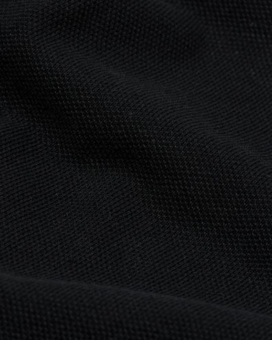 Damen-Poloshirt, Piqué schwarz L - 36226193 - HEMA