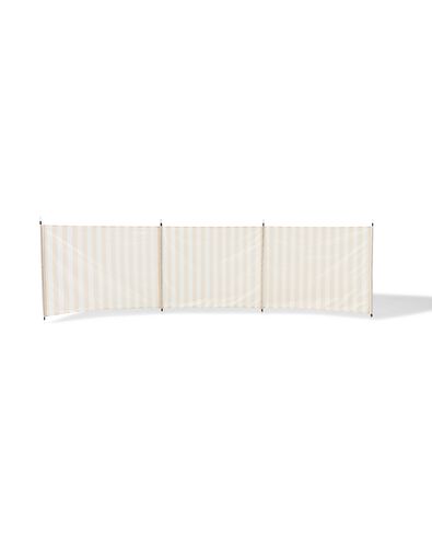 windscherm 9x62cm strepen beige - 41800237 - HEMA